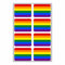 8 Stück Aufkleber Regenbogen LGBT Set | Sticker Gay Homosexuel Schwul Lesbisch BI Autoaufkleber