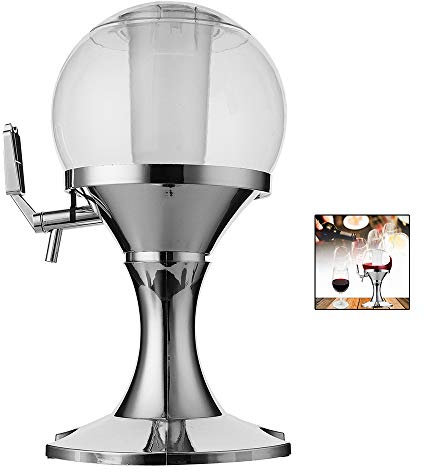 N / A Dispensador de Bebidas esférico para máquina de Torre de Cerveza para Bar, fácil de controlar, con Grifo Profesional y Recipiente para Hielo, Fiestas, Uso de Bar en casa / 3,5 l