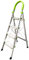StepIt 4 Step Ladder - Portable Folding Aluminium Four Step Ladder with Deep Steps | 3 Year Warranty | Anti-Slip Soft Grip Step Ladders with Rubber Hand Grip | 150kg Capacity - Safety Step Ladders