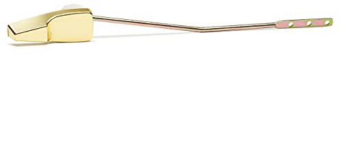 Qualihome Mansfield Toilet Handle Replacement, Front Mount Toilet Tank Lever Flush Handle (Brass/Gold)