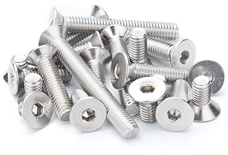 CONPHERON Senkkopfschrauben mit Innensechskant, Senkkopf Schrauben Edelstahlschrauben Maschinenschrauben M3x18mm,50 Stück