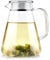Teabloom One-Touch-Teekocher, 2-in-1-Teekanne und Wasserkocher mit Edelstahl-Filterdeckel für losen Tee - fleckenfreie Teekanne aus Borosilikatglas (1,2 Unzen) - Tea Connoisseur's Choice