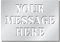 CUSTOM STENCIL - Size A4 Landscape - Any Writing You Want, 3 Lines of Custom Lettering Re-usable Ideal for Crafts Wedding Journal Wheelie Bins Homework DIY Painting on Wood Writing Bunting Sign Making