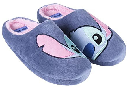 CERDÁ LIFE'S LITTLE MOMENTS - Ciabatte per Casa da Donna per l'Inverno di Stitch con Plantare Imbottito e Suola Antiscivolo - Licenza Ufficiale Disney