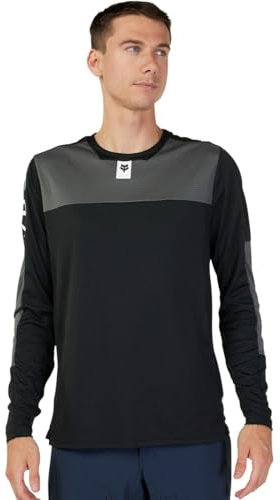 Fox Racing Defend LS Mountain Bike Jersey, Black FOXHEAD, XX-Large