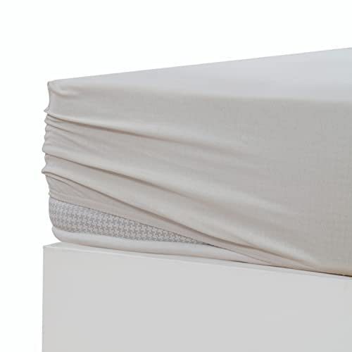 Stupendo Jersey Spannbettlaken Spannbetttuch Laken Bettlaken 100% Baumwolle Oeko-TEX® Steghöhe bis 25 cm (Creme, 140x200-160x200 + 25 cm)