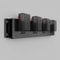 Herbert-fty Metal Battery Holder for Milwaukee M18 & Dewalt 18V/20V,Durable Battery Wall Mount Rack for M18 18V Battery,Battery Storage with 4 Slots,Battery Mount Organizer for M18 18V,Black