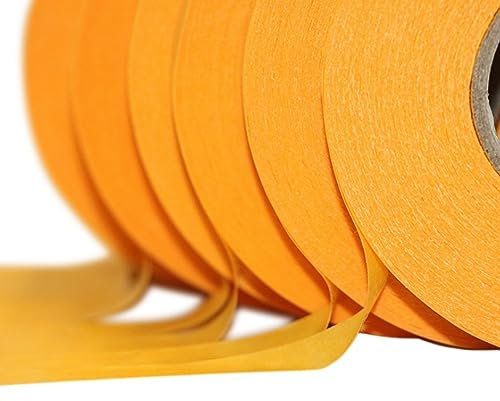 24 x Rollen - Profi Goldband Klebeband 50 m Rolle x 50 mm - Malerband Gold Kreppband - Abdeckband für Maler und Lackierer - Krepp für Innen und Außen - Malerkrepp - Klebeband für Malerarbeiten