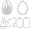 3 Set Ostern Stanzschablonen Frohe Ostern Stanzbögen Stanze Prägeschablone Stanzformen Osterhase Osterei für Basteln Scrapbooking Fotopapier Karten Handwerk DIY Ostern Geschenk Deko