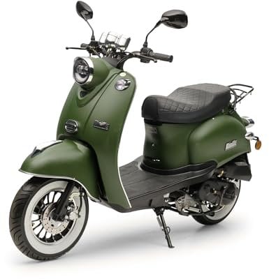 Motorroller 50 ccm Burnout MiniMe 2.0 Mattgrün 25 km/h