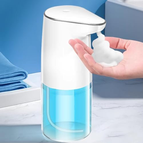 HOMGEN Seifenspender 500ML Automatischer Flüssigseifenspender USB C Wiederaufladbarer Seifenspender mit Sensor Berührungsloser elektrischer Seifenspender Wandbefestigung