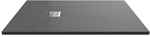 1400mm x 900mm Premium Slimline Rectangular Shower Tray - Slate Grey