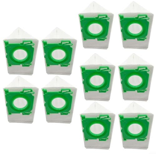 Gettimore Zylinder-Staubsaugerbeutel für Sebo Airbelt K1 Serie, Airbelt K3 Serie, 10 Stück