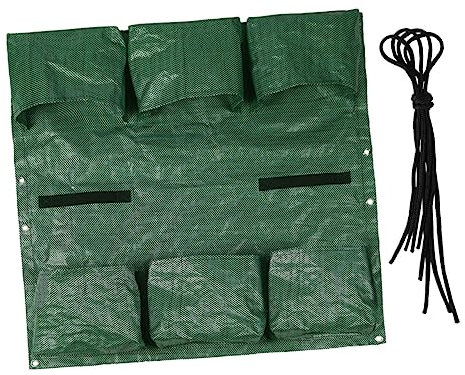 BESPORTBLE 1 Jeu Grandir Sac Sacs De Plantation De Clôture Jardinière Suspendue Planteur De Sac en Tissu De Clôture Pots Muraux en Tissu Pots De Fleurs D'intérieur Tenture Extérieur PP