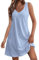 Robe D'Été Grande Taille Blanche Dentelle pour Femme Enceinte - Vêtements Grandes Tailles - Turquoise M