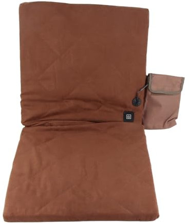 LOCADENCE Portable Heated Stadium Seat, Foldable Electric Heating Seat Cushion, 3 Heating Modes Heated Cover Pads with Backrest for Indoor, Outdoor, Sports (a)