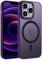 ORDA für iPhone 12 Pro Max Hülle 6.7 Zoll Kompatibel mit MagSafe,Magnetisch Handyhülle für iPhone 12 Pro Max Case Durchscheinende Matt Rückseite Dünn Stoßfest Schutzhülle Lila