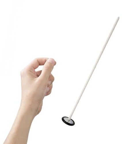 PYRUVAE Marteau Réflexe Neurologique avec Pointe Pointue, Marteau Neurologique Rond Noir pour Réponses Superficielles, pour Examens