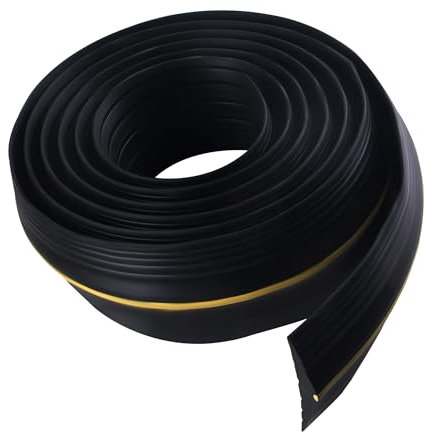 TIOMIOSEA Garagentor Schwellendichtung,Garagentor Dichtung 4M universeller Schwellendichtung,leicht zu schneidende Ersatzstreifen Bodenkissen-Dichtungen,Gummi-DIY-Dichtungsersatz für Garagentore