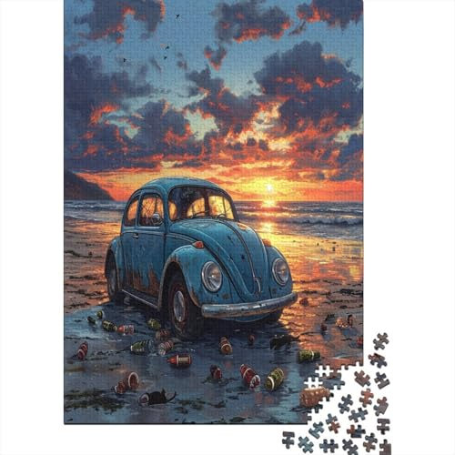 Blue Beetle Car Puzzle 1000 Teile Für Erwachsene Puzzles Brain Challenge Spielen Character Puzzles Spiel Puzzle Für Erwachsene Und Kinder Ab 14 Jahren 1000pcs (75x50cm)