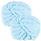 bechoanigel 2 Stück Dicke Wolle Garn 500g, Armstricken Wolle Dickes Garn, XXL Weiches Chunky Wolle, Super Weich Chenille Wolle zum Häkeln für Decken, Schals, Mützen, Haustier Nest (Hellblau)