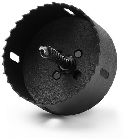 HSAWBIT HSS Bi-Metal 75mm Hole Saw, M42 Fast Cut Extra Cobalt Hole Cutter 45mm Cutting Depth, For Stainless Mild Sheet Wood Plastic Various Materials