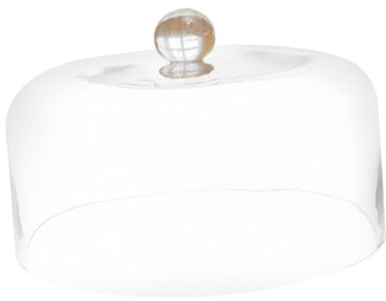 Ioensy Tapa Redonda Transparente para Tartas, Decorativa, Transparente, Tipo Cúpula de Acrílico para Alimentos, Ideal para Tartas de Cumpleaños, Platos para, L