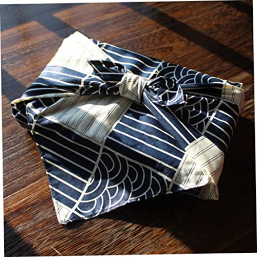 Japan Wrap the Cloth Baumwolle Leinen Furoshiki Japanisches Geschenktuch Großes Öko-Geschenkpapier Japan Klassischer Traditionsstil Wellendruck / Viele VerwendungsmöglichkeitenJapan Wrap the Cloth Bau