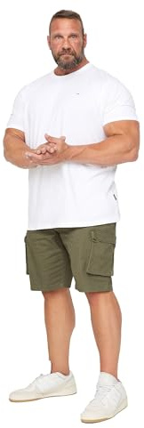 BadRhino Big & Tall Khaki Stretch Cargo Shorts - Men's - Plus Size Curve