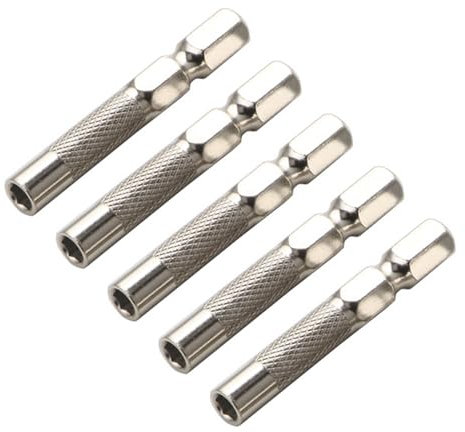 Bit-Adapter, Sechskantschaft, magnetisch, 1/4 Zoll auf 4 mm, für eine präzise Umwandlung von Schraubendrehern