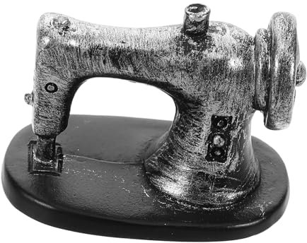 Toddmomy Retro Mini Nähmaschine Für Puppenhausdekoration Realistisches Modell Für Nostalgische Wohnaccessoires Detaillierte Miniatur-nähmaschine Für Sammler Und Fotografie Vintage