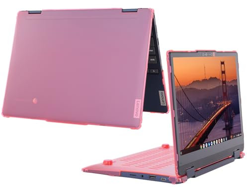 mCover Étui uniquement compatible avec les ordinateurs portables Chromebook convertibles Lenovo IP Flex 3 Chrome 12IAN8 2023-2025 12,2 (ne convient pas aux autres modèles Lenovo) - Rose