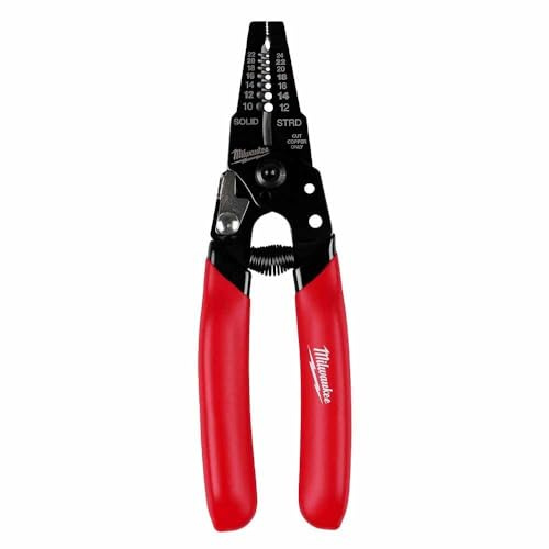 Milwaukee Electric - 10-24 AWG Compact Dipped Grip Wire Stripper CUTT