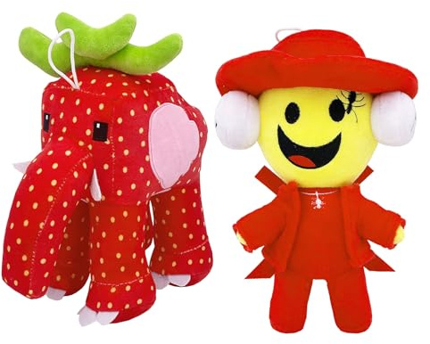 yumcute Brainrot Kuscheltier 2 Stück Italian Brainrot Plüschpuppe, 25cm Kawaii Plüschtier Spielzeug für Junge Mädchen Fans, Lustiges Plushies für Fans Dekoration Und Sammlung Rot
