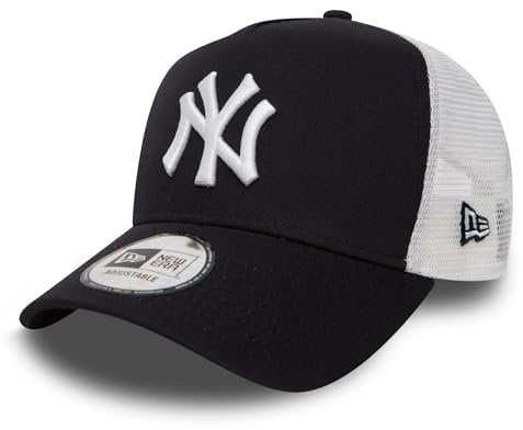 New Era Clean Trucker 2 Adjustable Cap NY Yankees Dunkelblau Navy White, Size:ONE Size