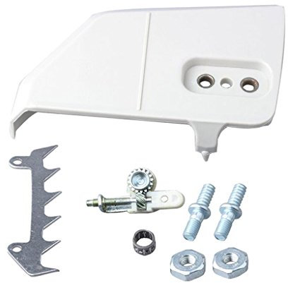 Ersatz Kettenradabdeckung Stoßstangenspitze Kettenspanner Kettensäge Bumper Spike Sprocket Cover Studs Kettensäge Ersatzteile aus Metall für STIHL 021 023 025 MS210 MS230 MS250 Kettensäge