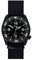 MWC Dephtmaster 1000 m Automatik Stahl PVD Schwarz Saphir Keramik Datum Diver Militär Stoff Herren Uhr, Schwarz , Armband