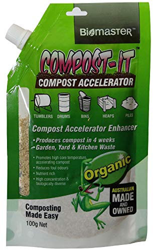 Compost-It - Acelerador de Compost/iniciador de 100 g, Paquete de Boquilla para Todos los Sistemas de compostaje, (Concentrado 100% Natural)