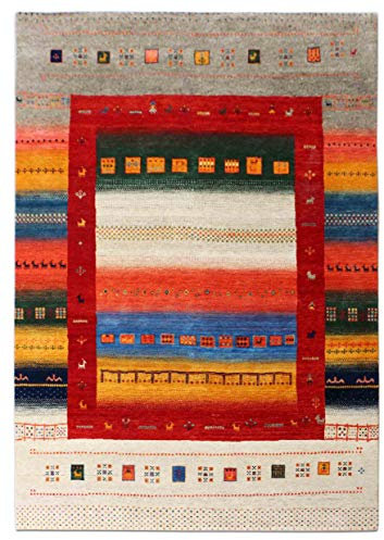 Hayden Multi 170x240 cm Gabbeh Orient Teppich Traditional Handknotted Design Modern Area Rugs & Carpet