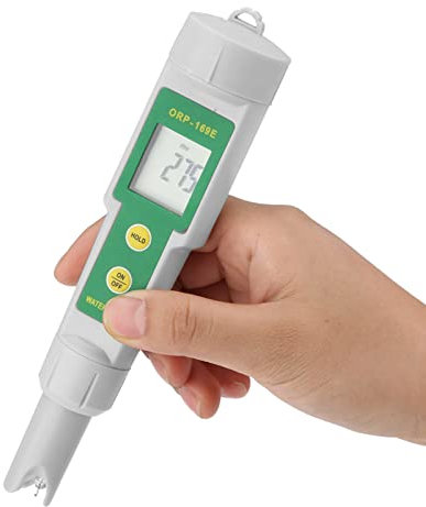 PH Meter Professional ORP Detektor Professional ORP-169 Redox Tester Wasserdichtes ORP Meter pH Mess Testwerkzeug PH messgerät Digitaler ORP Teststift Abnehmbares Wasser ORP Messgerät Ohne Akku
