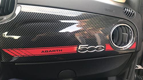 PUMU Compatibile con Adesivo 500 Abart per plancia cruscotto Completo Scorpione 595 Fascia Stickers