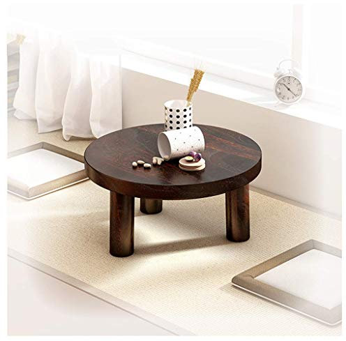 Sywlwxkq Runder niedriger Tisch Kindertisch Sitz Tisch Modischer Schreibtisch Schreibtisch Aufbewahrung Platzsparendes Bett Sofa Wohnzimmer