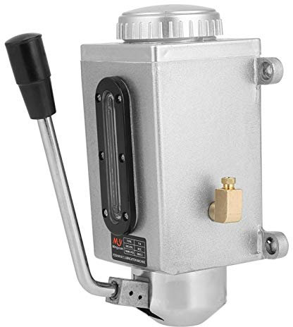 ölpumpe Schmierölpumpe, 500cc 8 ml/Min Manuelle Schmierung ölpumpe Schmierpumpe Schmierung Pumpe Manuelle ölpumpe 4mm Doppel Outlet Port öler Für Fräsmaschinestanzen Drehmaschine