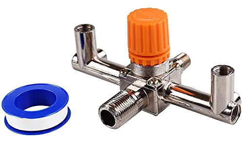 NPT Compressor Manifold Heavy Duty Double Outlet Manifold Air Compressor Fittings for Air Compressor Switch Control Valve Fittings