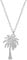 Lucky Palm Tree Solid 925 Sterling Silver Pendant Necklace