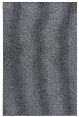 vidaXL Schmutzfangläufer Gel-Rückseite Sauberlaufmatte Schmutzfangmatte Fußmatte Teppich Läufer Schmutzmatte Teppichläufer 100x150cm Grau