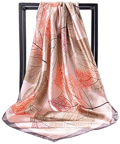 KOOYOL Damen Schal Seide Gefühl Frauen Elegant Scarf Bandana Warmer Leicht Schals Tücher Stolen Kopftücher