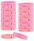 WANDIC Lot de 30 bracelets de sensibilisation au cancer du sein avec ruban rose en silicone pour la sensibilisation au cancer du sein