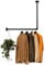 RSR Hangers Kleiderstange Garderobe Industrie Design für Ecke Wand Decke L-Form | Breite 70 cm x Höhe 50 cm | Garderobenstange | Ankleidezimmer | Schlafzimmer | Garderobe | begehbarer Kleiderschrank