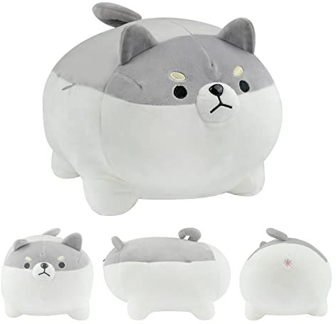 Surplex Shiba Inu Plüsch Plüschtier Ausgestopftes Tier Spielzeug, Cartoon Corgi Hund Plüschkissen Kissenpuppe Gefüllte, Kawaii Weiche Kinder Plüschtier Geschenk Dekoration zu Hause(40cm/15.74Zoll)